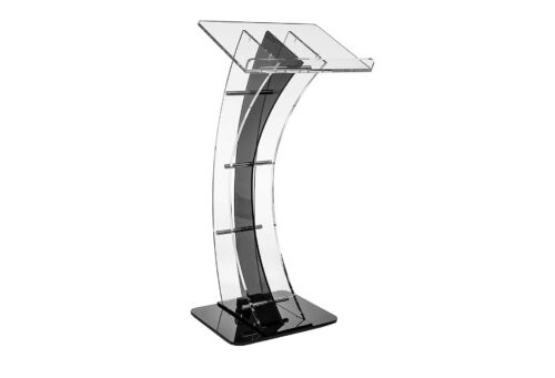 Clear 48" Podium Stand